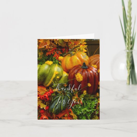 Regroupement Automne Merci Pour Vous Cartes (Devant)