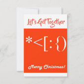 "REGROUPONS-NOUS" INVITATION COOL DE NOËL (Devant)