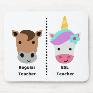 Regular VS Esl Teacher Mousepad Muismat