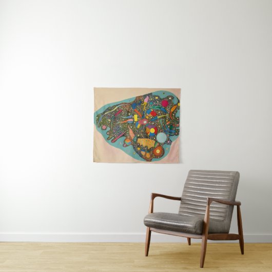 Regulated Heap, 1938 by Wassily Kandinsky Wandkleed (In Situ (horizontaal))