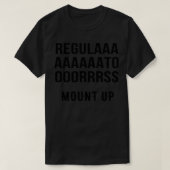 Régulateurs, Montez. T-shirt indispensable (Design devant)