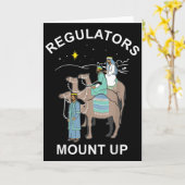 Regulator Mount Cute Up Christmas Three Kings Rein Kaart (Gele Bloem)