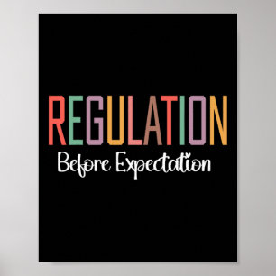 Regulering voor Verwachting Autisme Speciaal Onder Poster