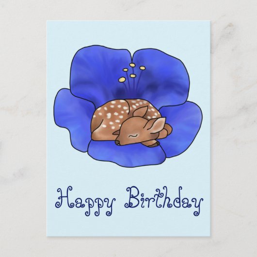 Reh in Blüte Briefkaart (Voorkant)