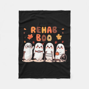 Rehab Boo Halloween Plezier Geest Fysieke Therapie Fleece Deken