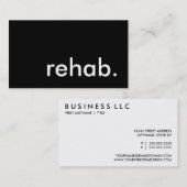 rehab. visitekaartje (Voorkant / Achterkant)