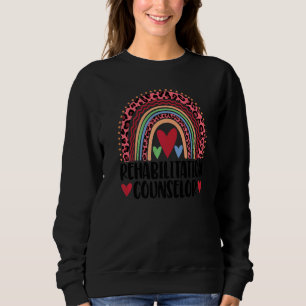 Rehabilitatie Counselor Women Leopard Rainbow Lo Trui