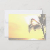 Rehearal Dinner Tropical Sunset Kaart (Achterkant)