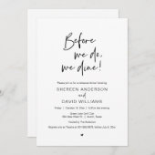 Rehearings-diner, voordat we dat doen, gaan we uit kaart (Voorkant / Achterkant)