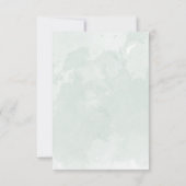 Rehearings groene eucalyptusuitnodiging kaart (Achterkant)