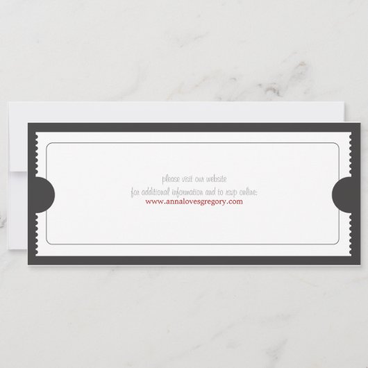 Rehearings of Welkomstdiner - Ticket Uitnodiging (Achterkant)