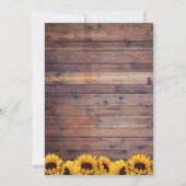 Rehearings  zonnebloem Rustic String Lights Kaart (Achterkant)