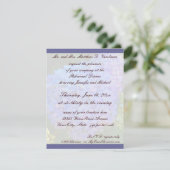 Rehearsal Dinner Blue Hydrangea Kaart (Staand voorkant)