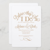 Rehearsal Dinner Invites Kaart (Voorkant / Achterkant)