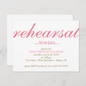 Rehearsal Dinner Kaart (Voorkant / Achterkant)