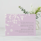 Rehearsal Dinner - Modern Floral Swirl Flourish Kaart (Staand voorkant)