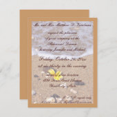 Rehearsal Dinner Ocean Seashells Kaart (Voorkant / Achterkant)