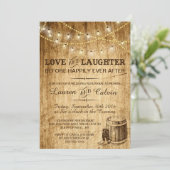 Rehearsal uitnodiging voor een wedding (Staand voorkant)