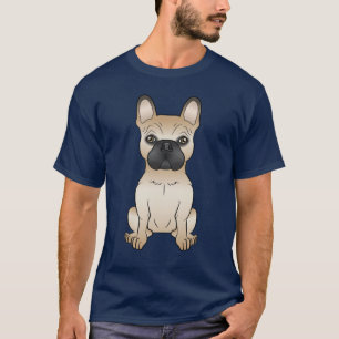 Rehkleurige Franse Bulldog met Zwart Masker T-shirt
