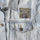 Rehoboam: oorlog tegen Jeroboam Vierkante Button 5,1 Cm (In situ)