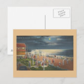 Rehoboth Beach by Moonlight Post Card Briefkaart (Voorkant / Achterkant)