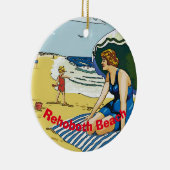 Rehoboth Beach, Delaware, add, geef tekst uit Keramisch Ornament (Rechts)