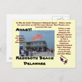 Rehoboth Beach, Delaware Briefkaart (Voorkant / Achterkant)