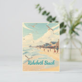Rehoboth Beach, Delaware – Coastal vintage Briefkaart (Staand voorkant)
