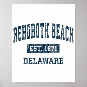 Rehoboth Beach Delaware DE  Sportontwerp N Poster