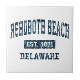Rehoboth Beach Delaware DE Vintage Sportontwerp N Tegeltje