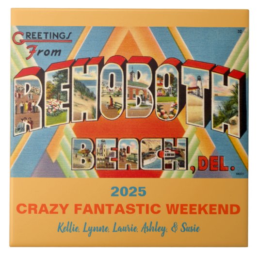 Rehoboth Beach Delaware Herinnering Tegeltje (Voorkant)