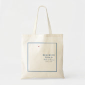Rehoboth Beach Delaware Navy Blauwe Bruiloft Tote Bag (Voorkant)