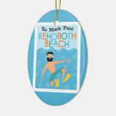 Rehoboth Beach Fun Hipster Travel Keramisch Ornament (Links)
