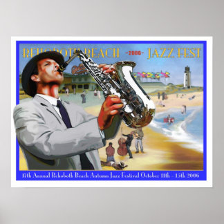Rehoboth Beach herfst Jazz Fest 2006 Poster