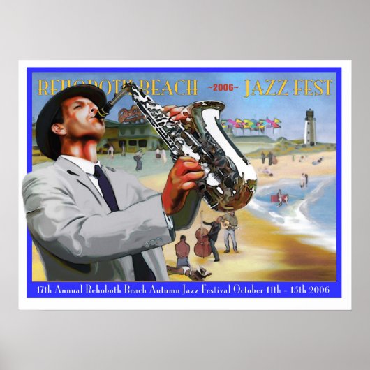 Rehoboth Beach herfst Jazz Fest 2006 Poster (Voorkant)
