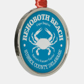 Rehoboth Beach (krab) Metalen Ornament (Rechts)