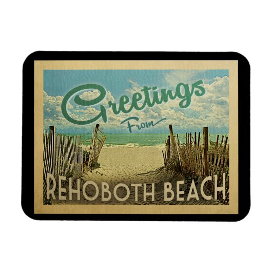 Rehoboth Beach Magnet Vintage voyage (Horizontal)