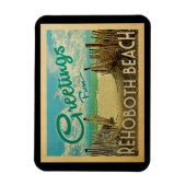 Rehoboth Beach Magnet Vintage voyage (Vertical)