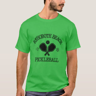 Rehoboth Beach Pickleball Wind Sneeuw ZWART T-shirt