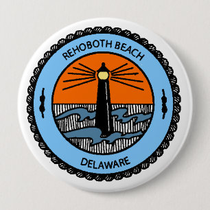 Rehoboth Beach. Ronde Button 4,0 Cm