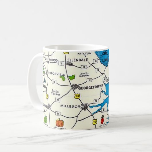 Rehoboth Bethany Beach Delaware Mug (Devant gauche)
