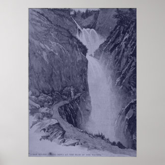 Reichenbach Herfsten - Sidney Paget - Blue Tint Poster