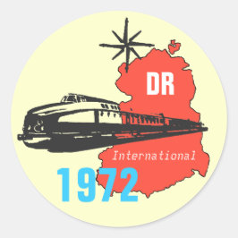 Reichsbahndesign DDR Ronde Sticker