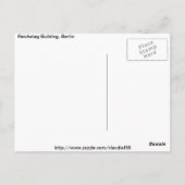 Reichstag building Carte postale (Dos)