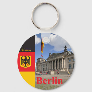 Reichstag-gebouw. Berlijn, Duitsland Sleutelhanger