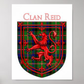 Reid Tartan Scottish Plaid Lion Rampant Poster (Voorkant)