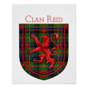 Reid Tartan Scottish Play Lion Rampant Perfect Poster