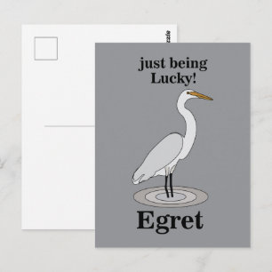 Reiger Geluks Vogel Briefkaart