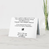 Reiger in de Winter Kaart (Achterkant)