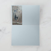 Reiger in de Winter Kaart (Binnen)